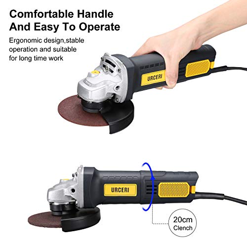 URCERI 1250W Powerful Angle Grinder 220V 11000 RPM, 125mm Grinding