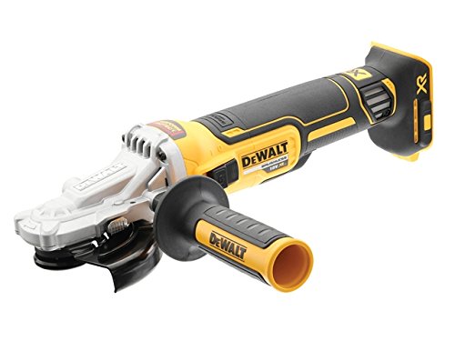 DEWALT DCG405FN-XJ Cordless XR Brushless Flathead Angle Grinder, 18 V, Yellow/Black, 125 mm DEWALT DCG405FN-XJ Cordless XR Brushless Flathead Angle Grinder, 18 V, Yellow/Black, 125 mm
